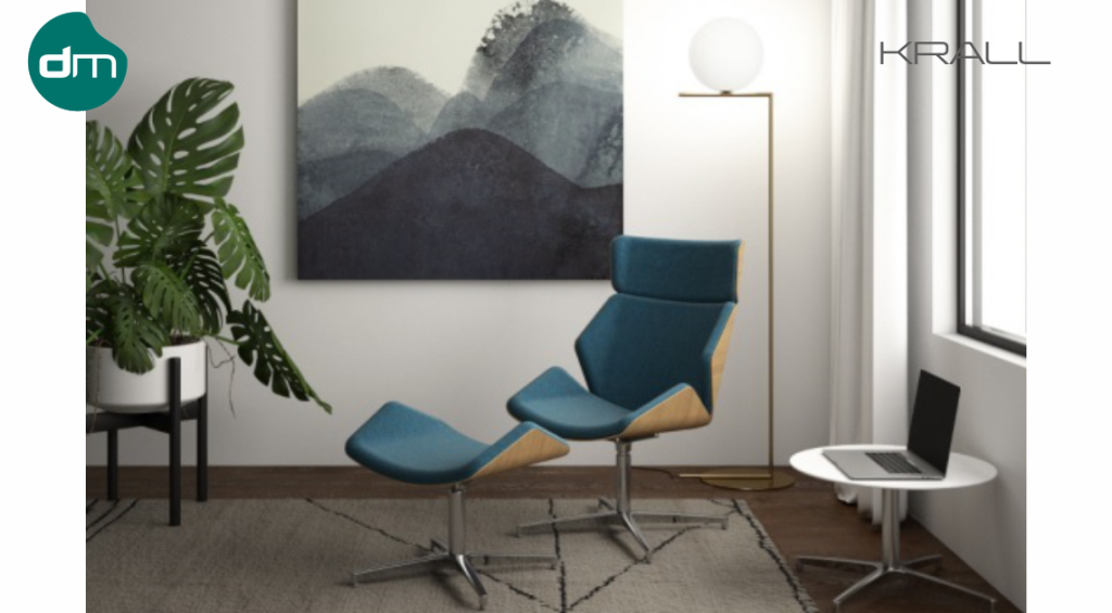 cadeira giratoria, fixam marca datamovel, revestida, estrutura metalica, base pé de galo lounge
